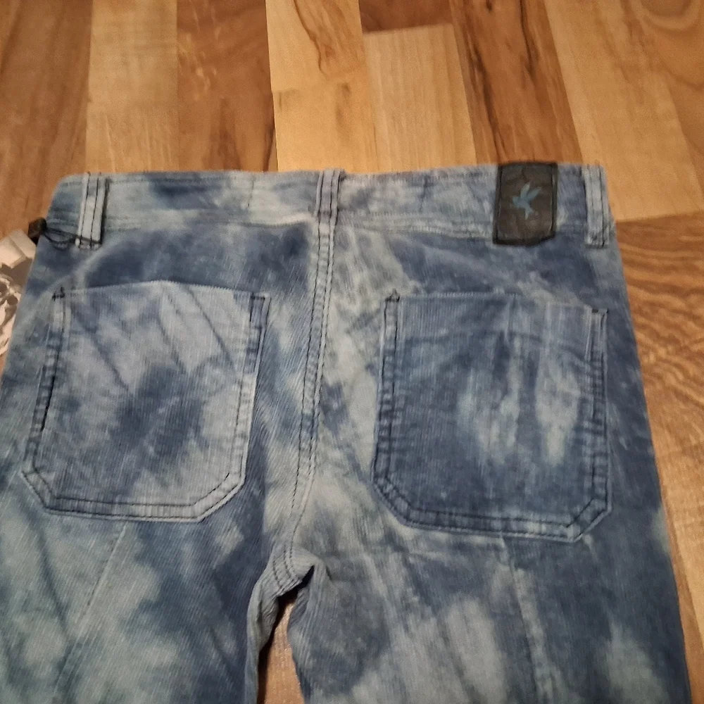 Oneteaspoon Tie Dye Cord Ziggy's Super Flare Bell Bottom Pants - Picture 6 of 11